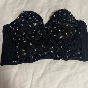 windsor beaded bustier top